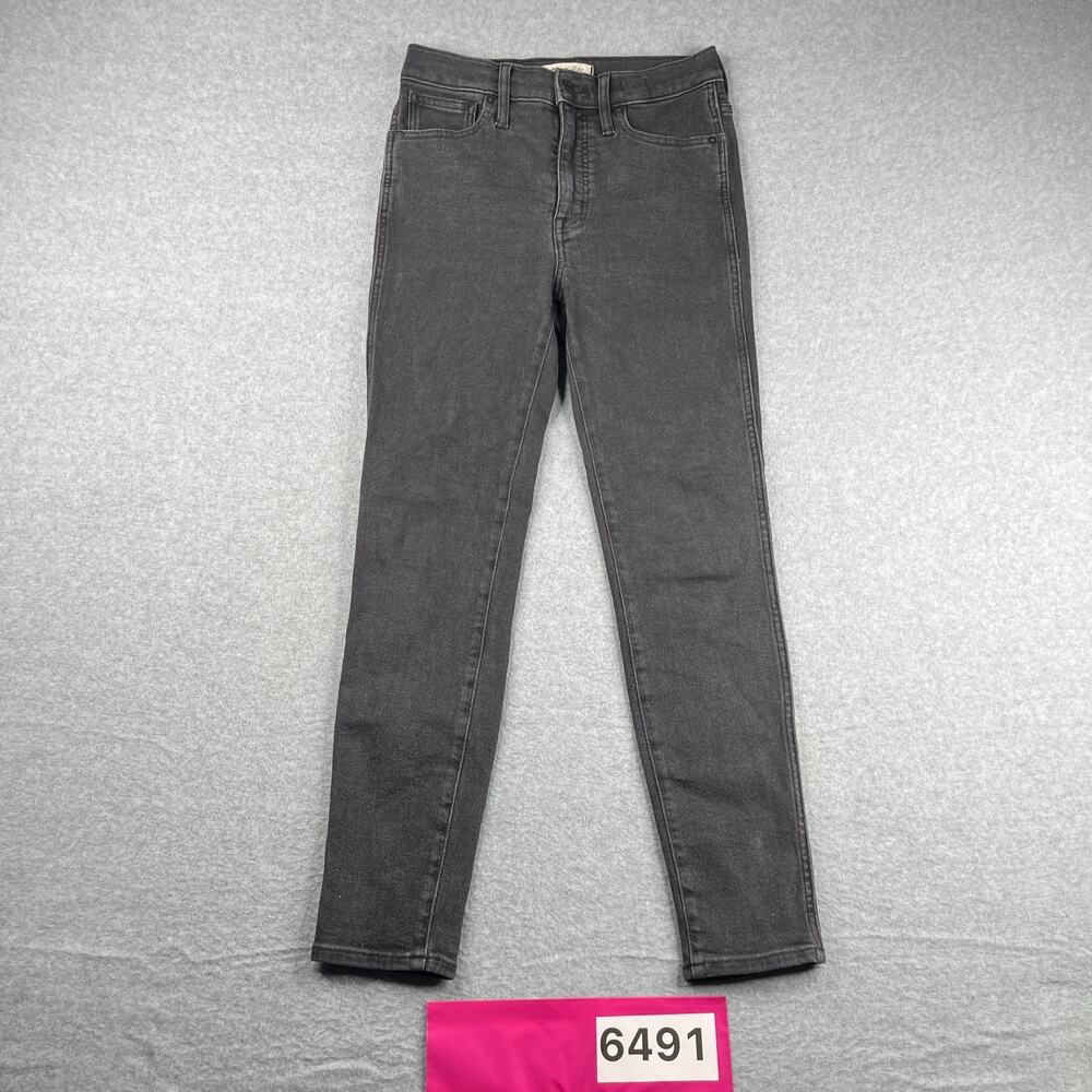 Madewell Jeans 10" High Rise Skinny Womens Size 28 Light Black